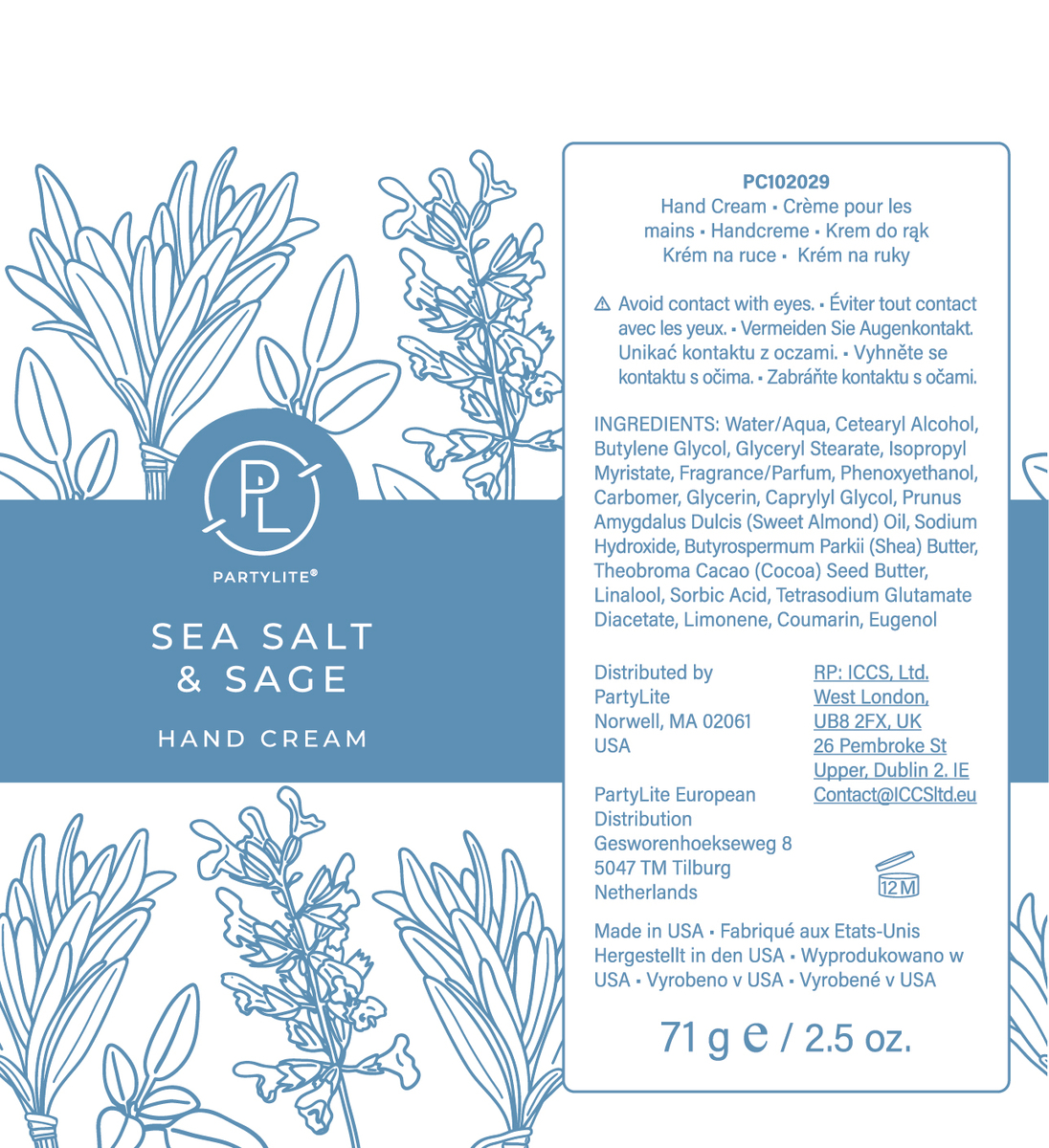 40531 002 003 party lite 2.5oz salt   sage hand cream tube aw v1 proof approved