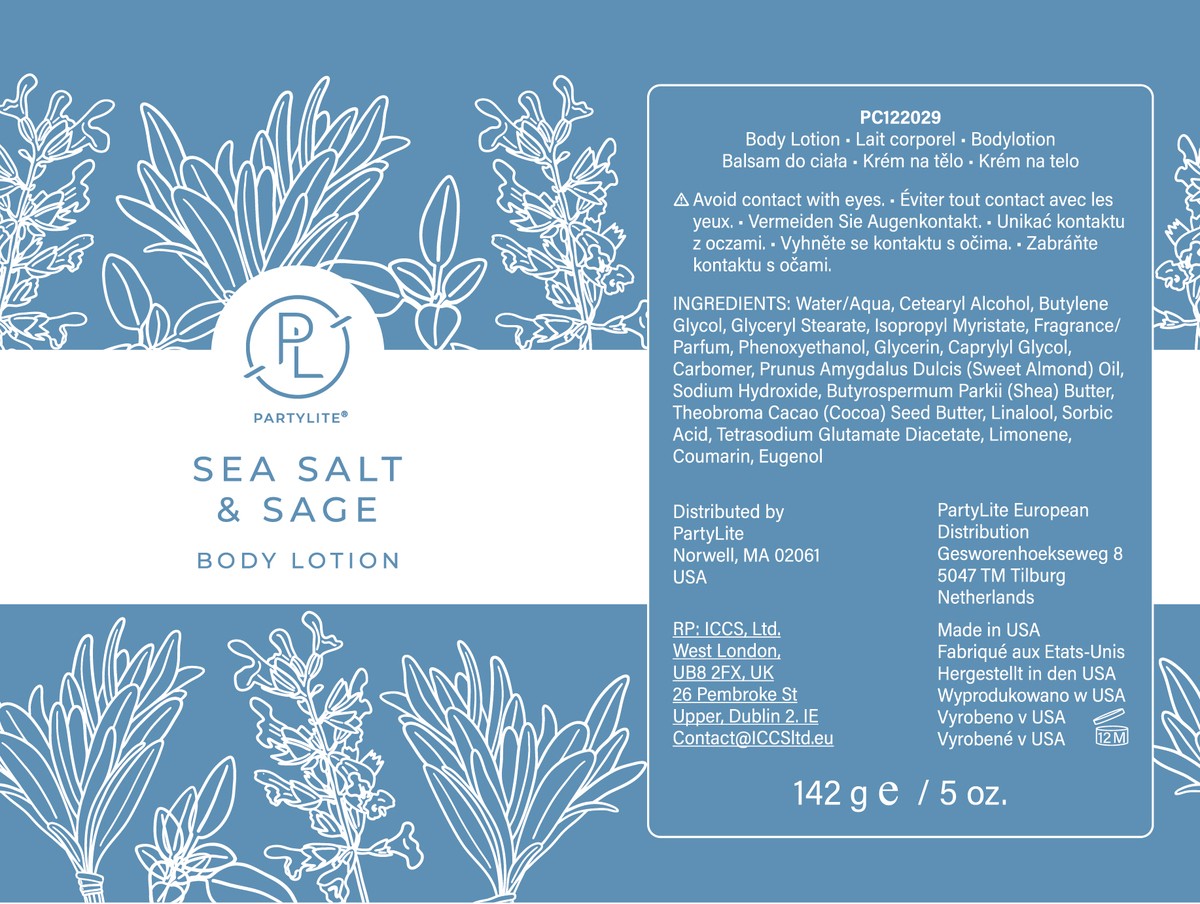 40967 002 003 party lite 5oz sea salt   sage body lotion tube aw v2 proof approved