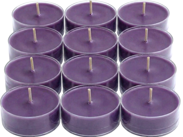Pl v042183  twilight violet   patchouli universal tealight%c2%ae candles 12 pc