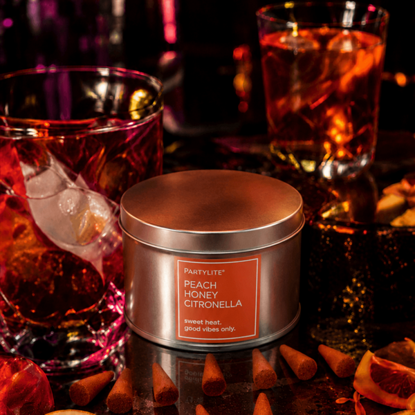 Peach honey citronella cones %281%29